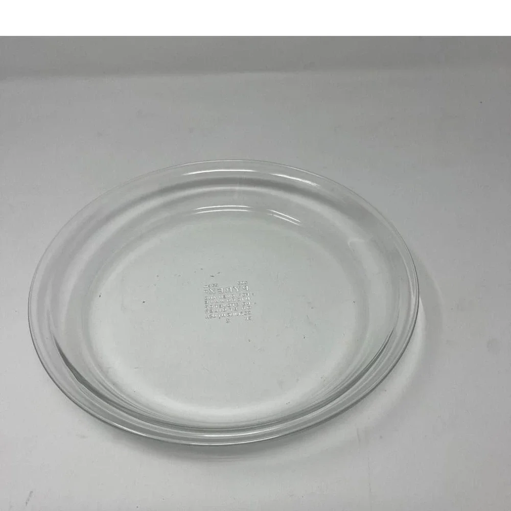 Pyrex 209 23cm Clear Glass Pie Plate Vintage Corning NY USA Baking Dish